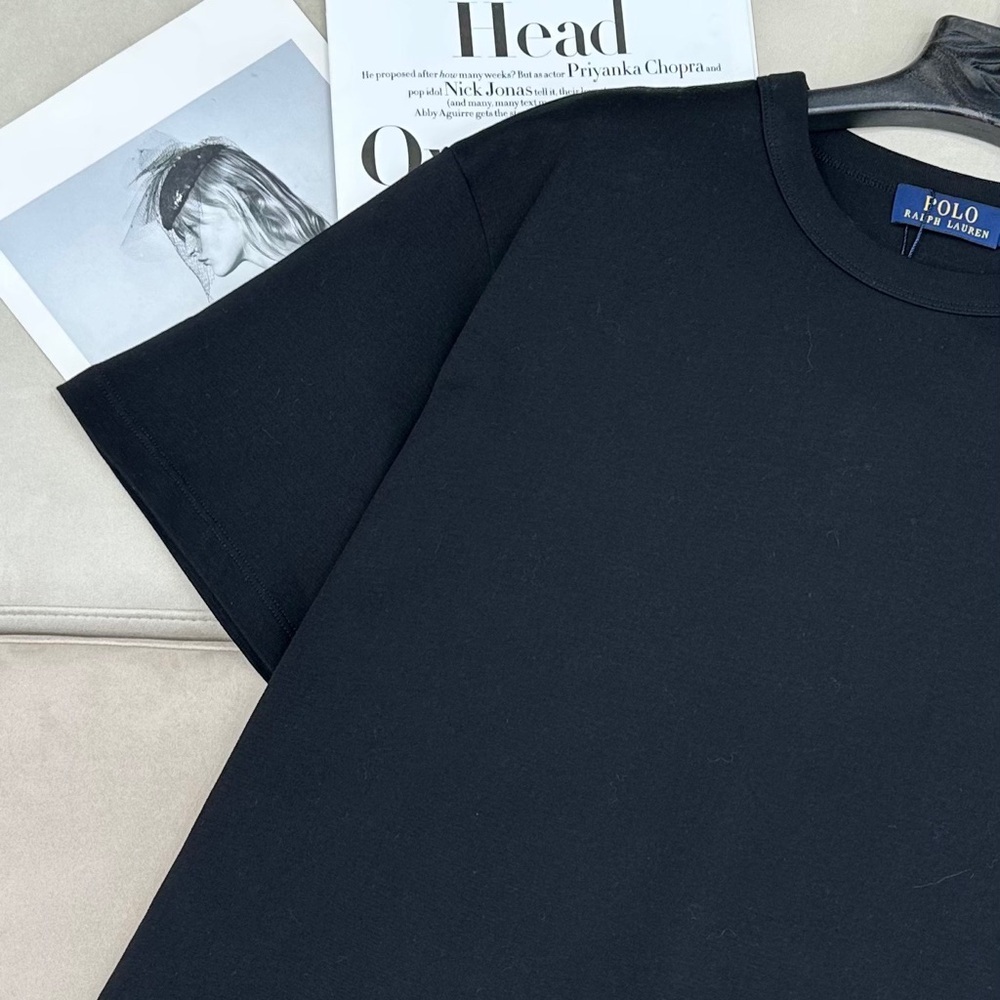 Polo by Ralph Lauren Women's Classic Black Tee - Picture 3 of 9